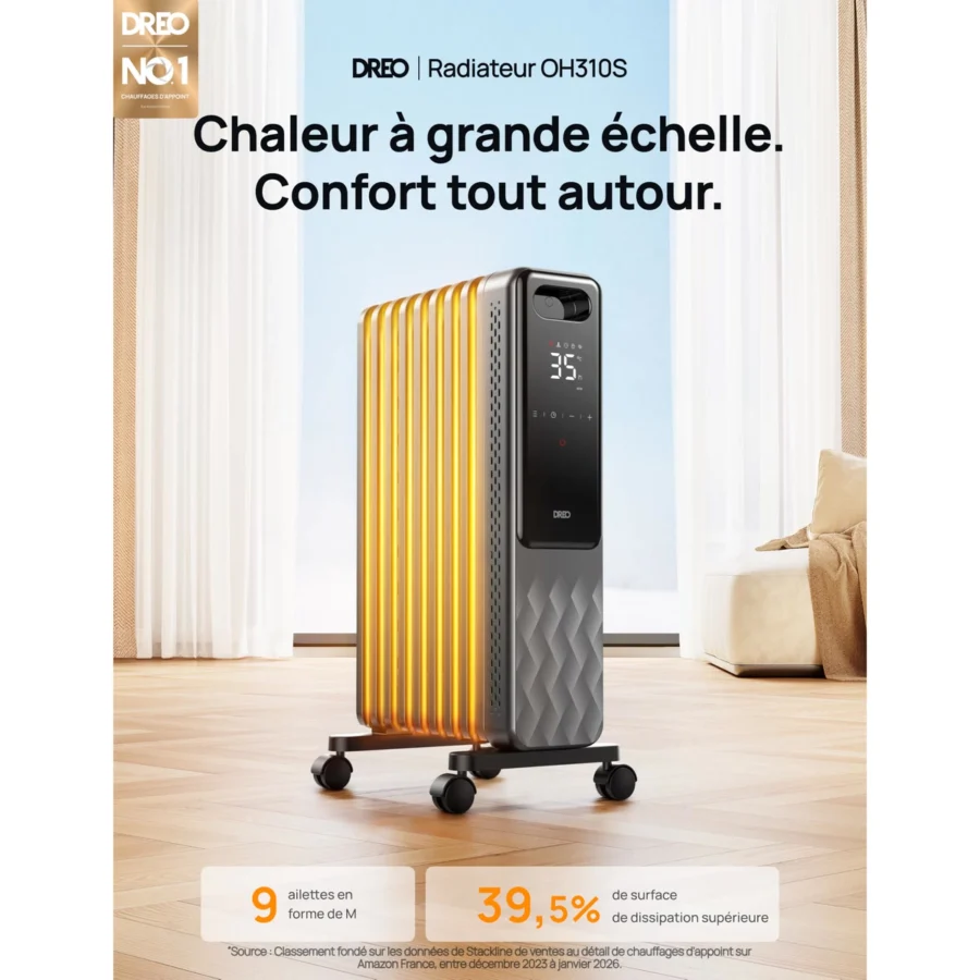 Dreo Radiateur bain d’huile DR-HSH010