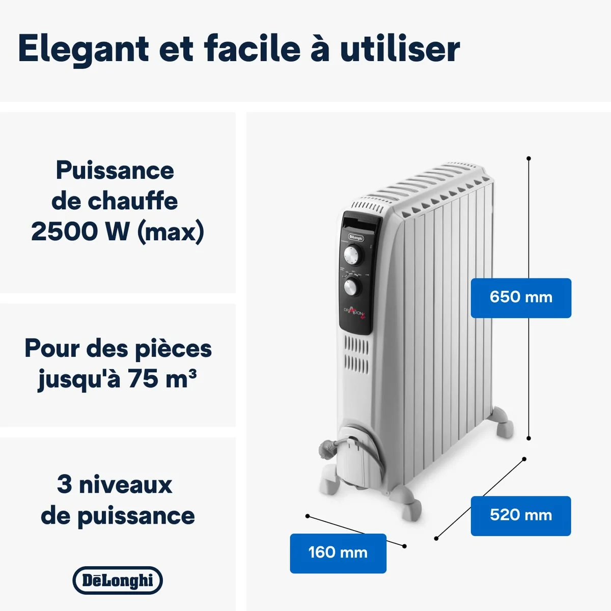 De’Longhi Dragon TRD04 1025, vue 3