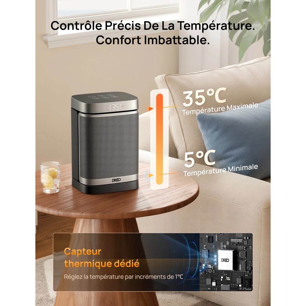Dreo Atom One DR-HSH004, vue 3